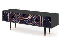 Móvel De Tv| Mueble de TV - 170х59х48 cm - T4 - Purple Temple, Antracite Cinza antracite