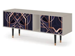 Móvel De Tv* Mueble de TV - 170х69х48 cm - T1 - Purple Temple, Areia Bege
