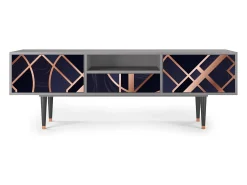 Móvel De Tv| Mueble de TV - 170х59х41 cm - T6 - Purple Temple, Cinza Cinzento