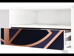 Mueble de TV - 115х59х48 cm - T3 - Purple Temple, Branco^ Móvel De Tv