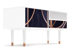 Mueble de TV - 115х59х48 cm - T3 - Purple Temple, Branco^ Móvel De Tv
