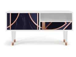 Mueble de TV - 115х59х48 cm - T3 - Purple Temple, Branco^ Móvel De Tv
