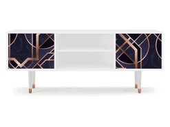 Mueble de TV - 170х69х48 cm - T2 - Purple Temple, Branco^ Móvel De Tv