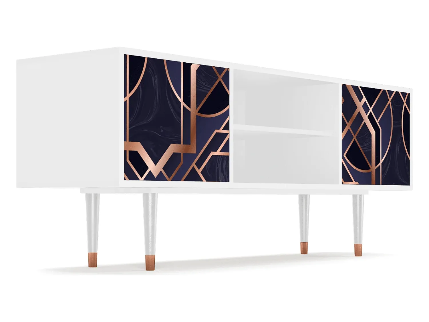 Mueble de TV - 170х69х48 cm - T2 - Purple Temple, Branco^ Móvel De Tv