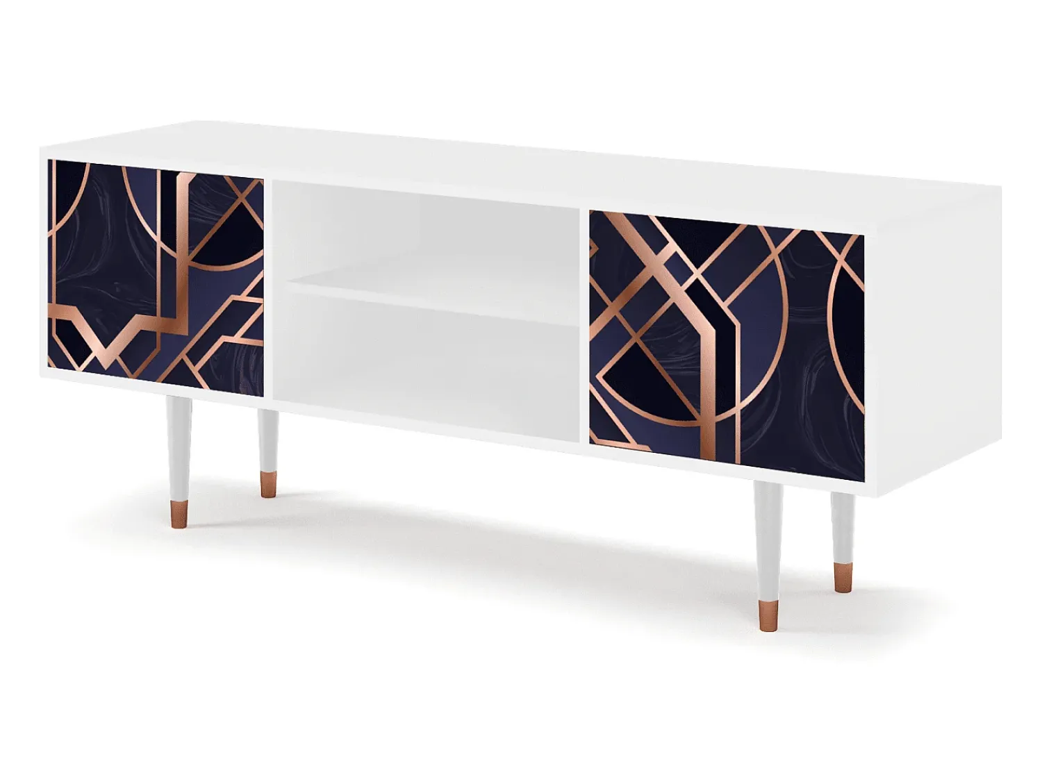 Mueble de TV - 170х69х48 cm - T2 - Purple Temple, Branco^ Móvel De Tv