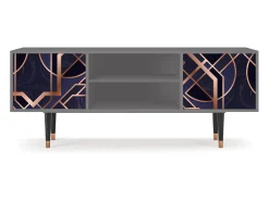 Móvel De Tv| Mueble de TV - 170х69х48 cm - T2 - Purple Temple, Cinza Cinzento