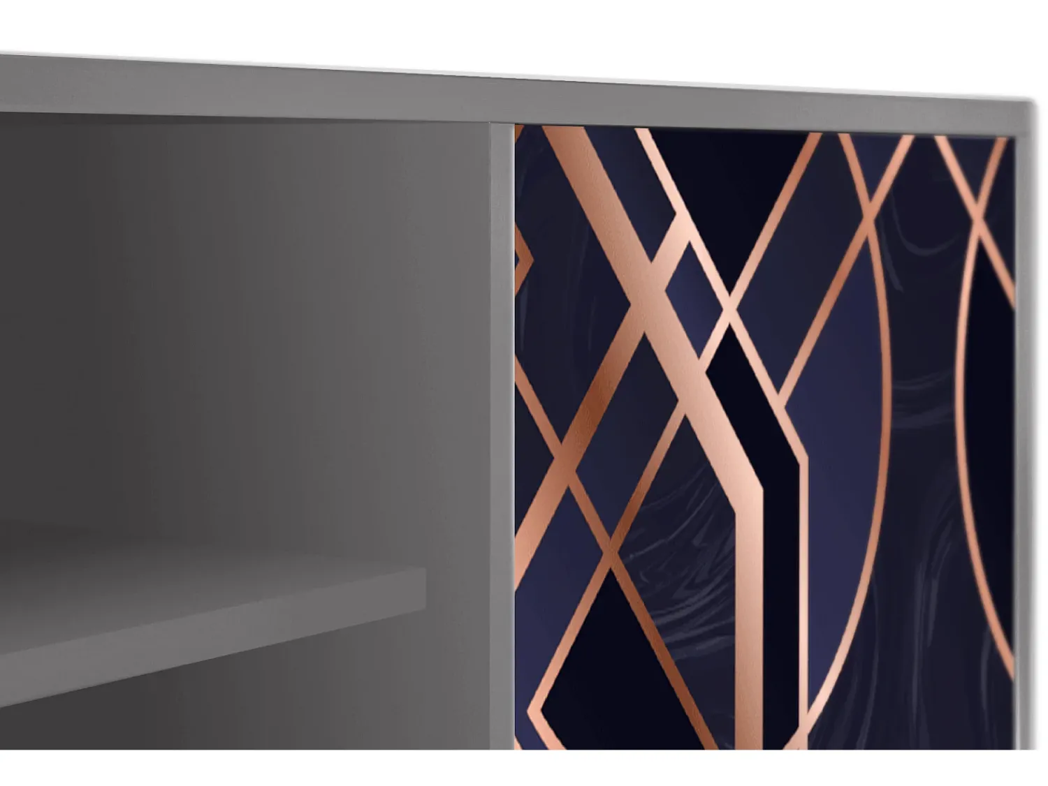 Móvel De Tv| Mueble de TV - 170х69х48 cm - T2 - Purple Temple, Cinza Cinzento