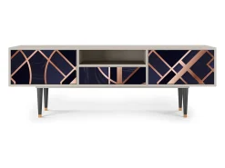 Móvel De Tv* Mueble de TV - 170х59х41 cm - T6 - Purple Temple, Areia Bege