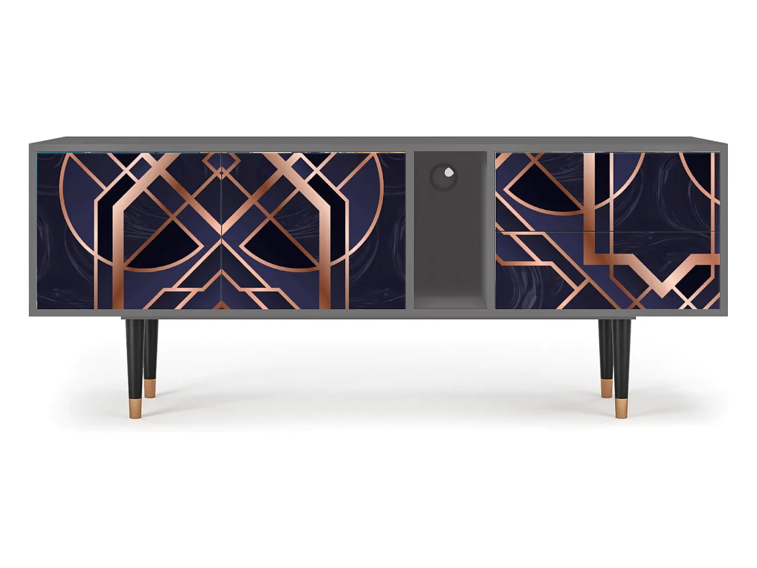 Online Mueble de TV - 170х69х48 cm - T1 - Purple Temple, Cinza Cinzento