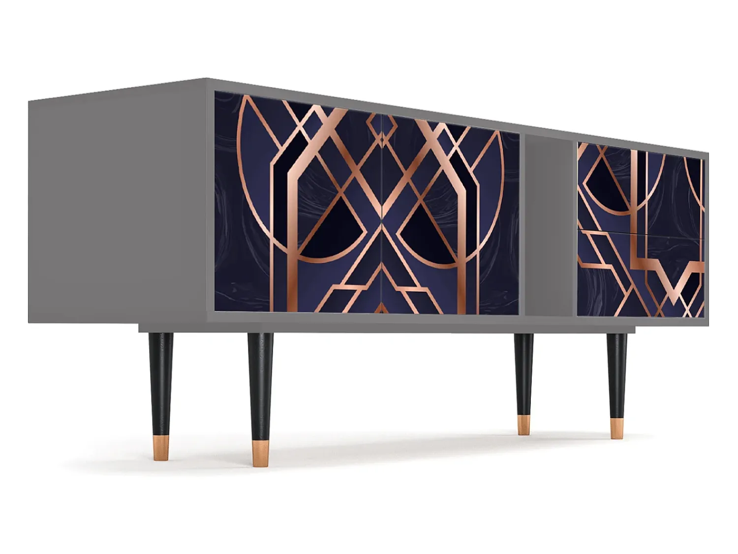 Online Mueble de TV - 170х69х48 cm - T1 - Purple Temple, Cinza Cinzento