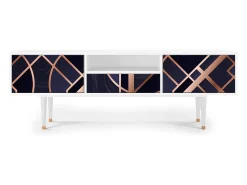 Móvel De Tv* Mueble de TV - 170х59х41 cm - T6 - Purple Temple, Branco Bege