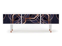 Móvel De Tv* Mueble de TV - 170х59х48 cm - T4 - Purple Temple, Branco Bege