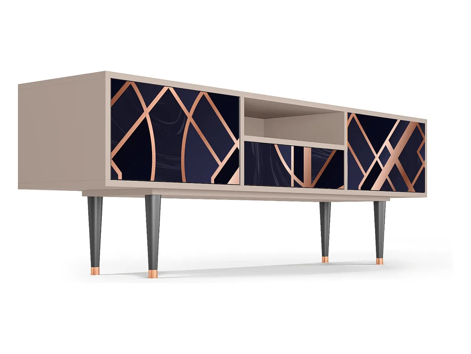 Sale Mueble de TV - 170х59х41 cm - T6 - Purple Temple, Latte Bege