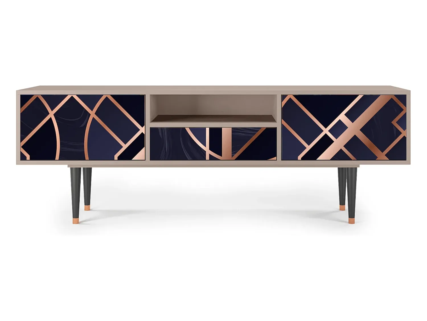 Sale Mueble de TV - 170х59х41 cm - T6 - Purple Temple, Latte Bege
