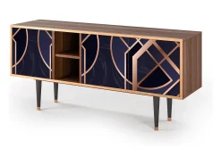 Best Mueble de TV - 150х69х41 cm - T5 - Purple Temple, Nogueira Castanho