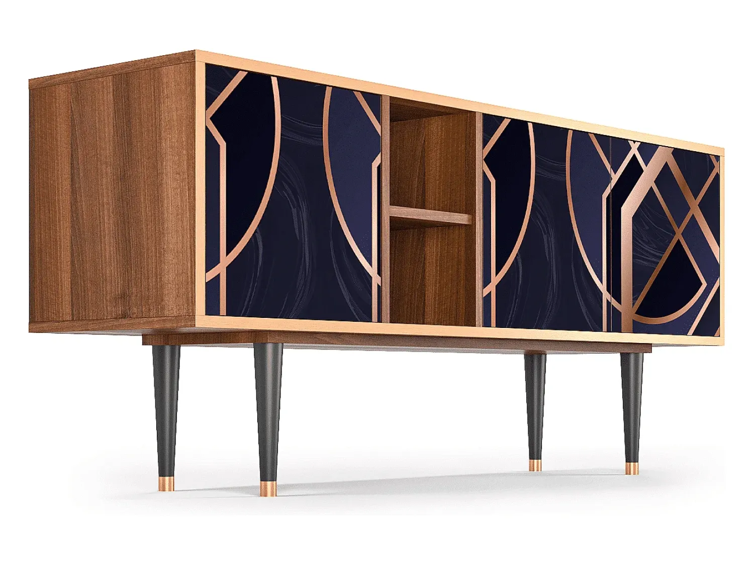 Best Mueble de TV - 150х69х41 cm - T5 - Purple Temple, Nogueira Castanho