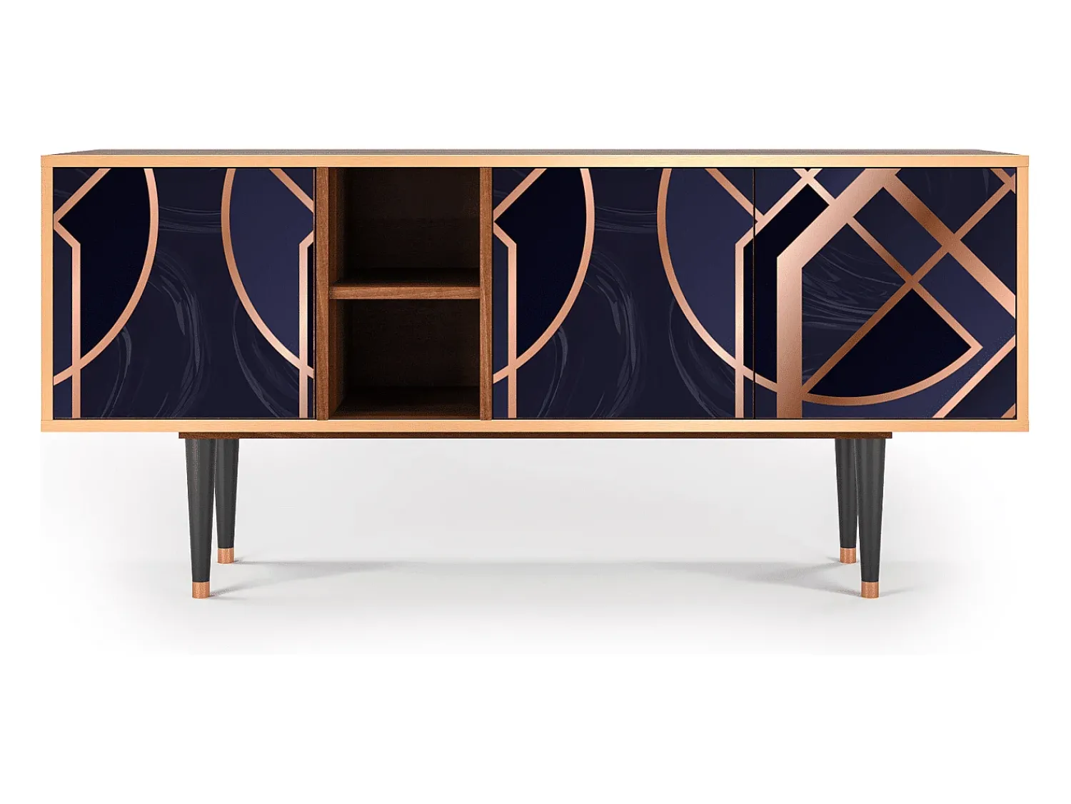 Best Mueble de TV - 150х69х41 cm - T5 - Purple Temple, Nogueira Castanho