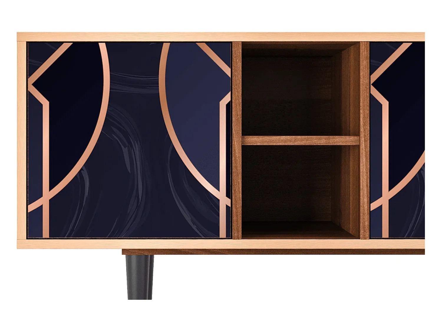 Best Mueble de TV - 150х69х41 cm - T5 - Purple Temple, Nogueira Castanho
