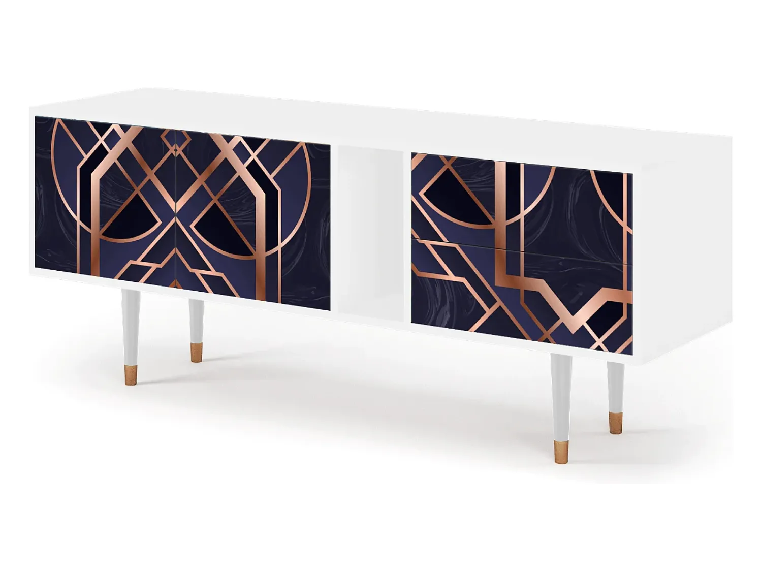 Mueble de TV - 170х69х48 cm - T1 - Purple Temple, Branco^ Móvel De Tv