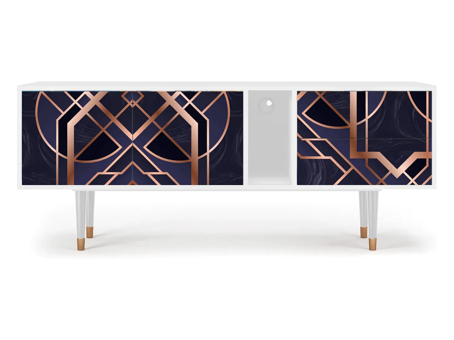 Mueble de TV - 170х69х48 cm - T1 - Purple Temple, Branco^ Móvel De Tv
