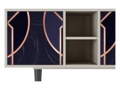 Clearance Mueble de TV - 150х69х41 cm - T5 - Purple Temple, Areia Bege