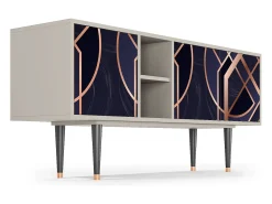 Clearance Mueble de TV - 150х69х41 cm - T5 - Purple Temple, Areia Bege
