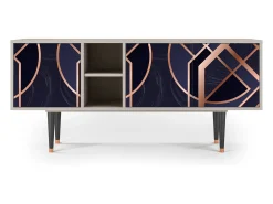 Clearance Mueble de TV - 150х69х41 cm - T5 - Purple Temple, Areia Bege