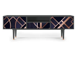 Móvel De Tv* Mueble de TV - 170х59х41 cm - T6 - Purple Temple, Antracite Cinza antracite