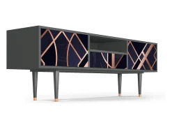Móvel De Tv* Mueble de TV - 170х59х41 cm - T6 - Purple Temple, Antracite Cinza antracite