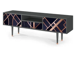 Móvel De Tv* Mueble de TV - 170х59х41 cm - T6 - Purple Temple, Antracite Cinza antracite