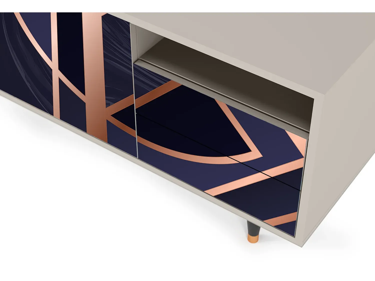 Mueble de TV - 125х56х41 cm - T7 - Purple Temple, Areia^ Móvel De Tv