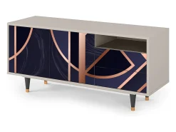 Mueble de TV - 125х56х41 cm - T7 - Purple Temple, Areia^ Móvel De Tv