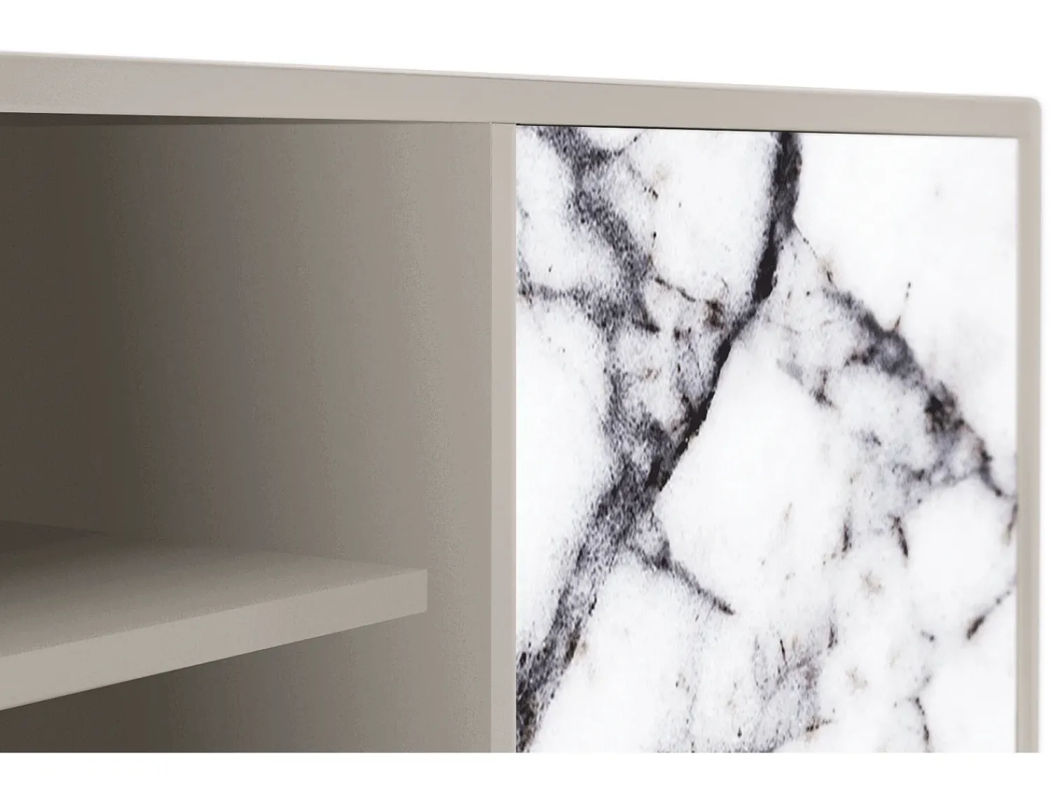 Móvel De Tv| Mueble de TV - 170х69х48 cm - T2 - Raven Marble, Areia Bege
