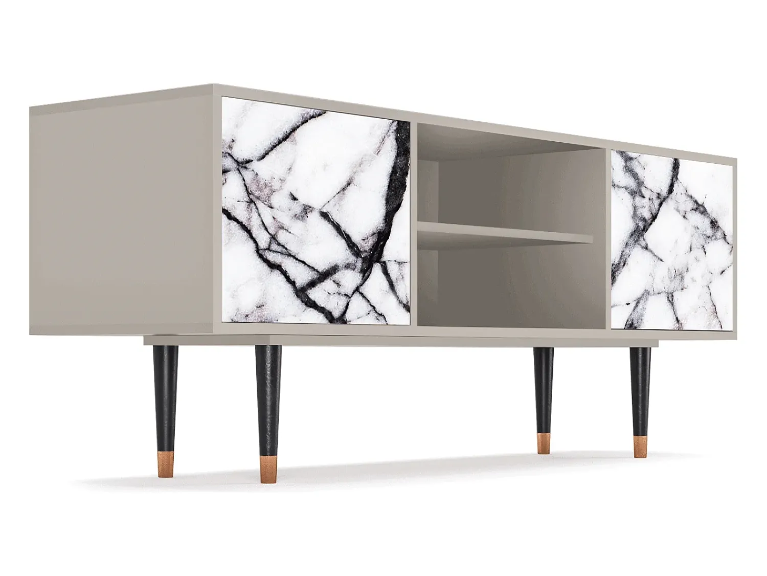 Móvel De Tv| Mueble de TV - 170х69х48 cm - T2 - Raven Marble, Areia Bege