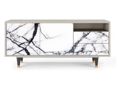 Móvel De Tv| Mueble de TV - 125х56х41 cm - T7 - Raven Marble, Areia Bege