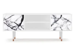 Móvel De Tv| Mueble de TV - 170х69х48 cm - T2 - Raven Marble, Branco Bege