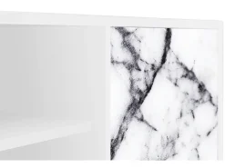 Móvel De Tv| Mueble de TV - 170х69х48 cm - T2 - Raven Marble, Branco Bege