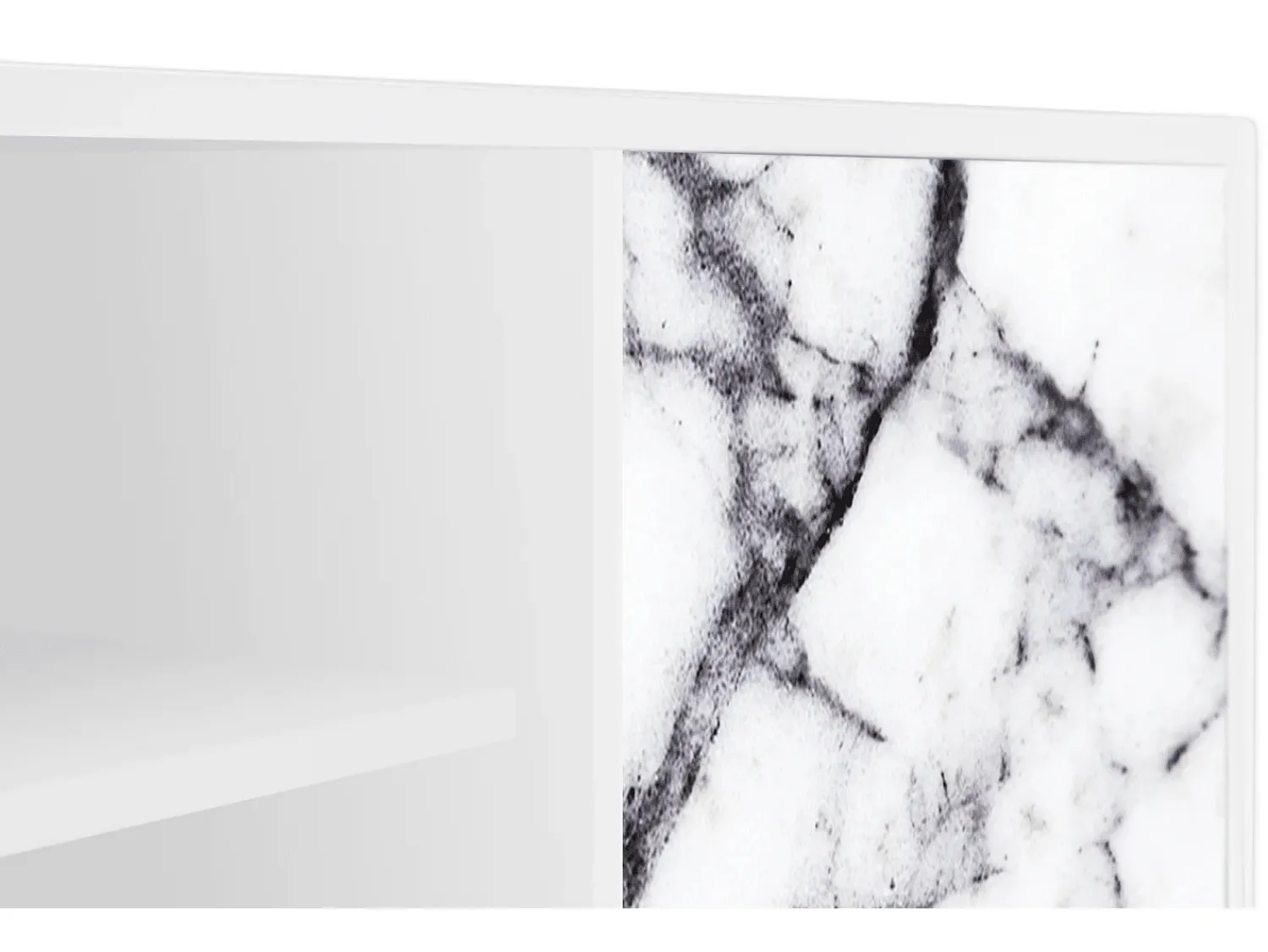 Móvel De Tv| Mueble de TV - 170х69х48 cm - T2 - Raven Marble, Branco Bege