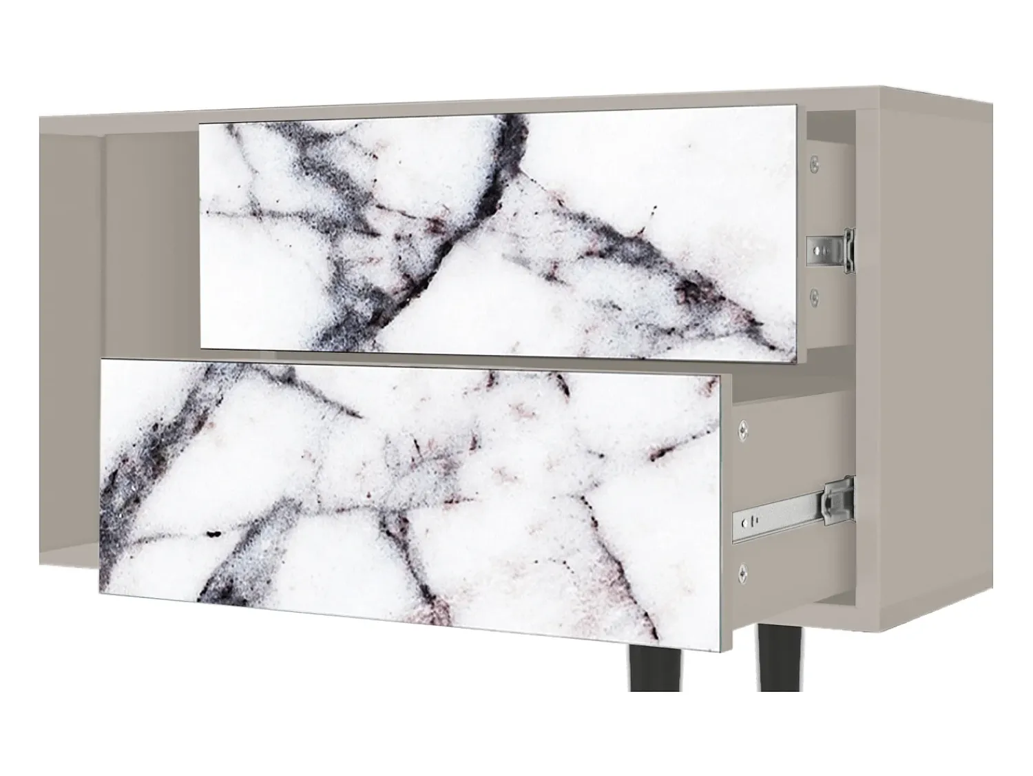 Mueble de TV - 170х69х48 cm - T1 - Raven Marble, Areia^ Móvel De Tv