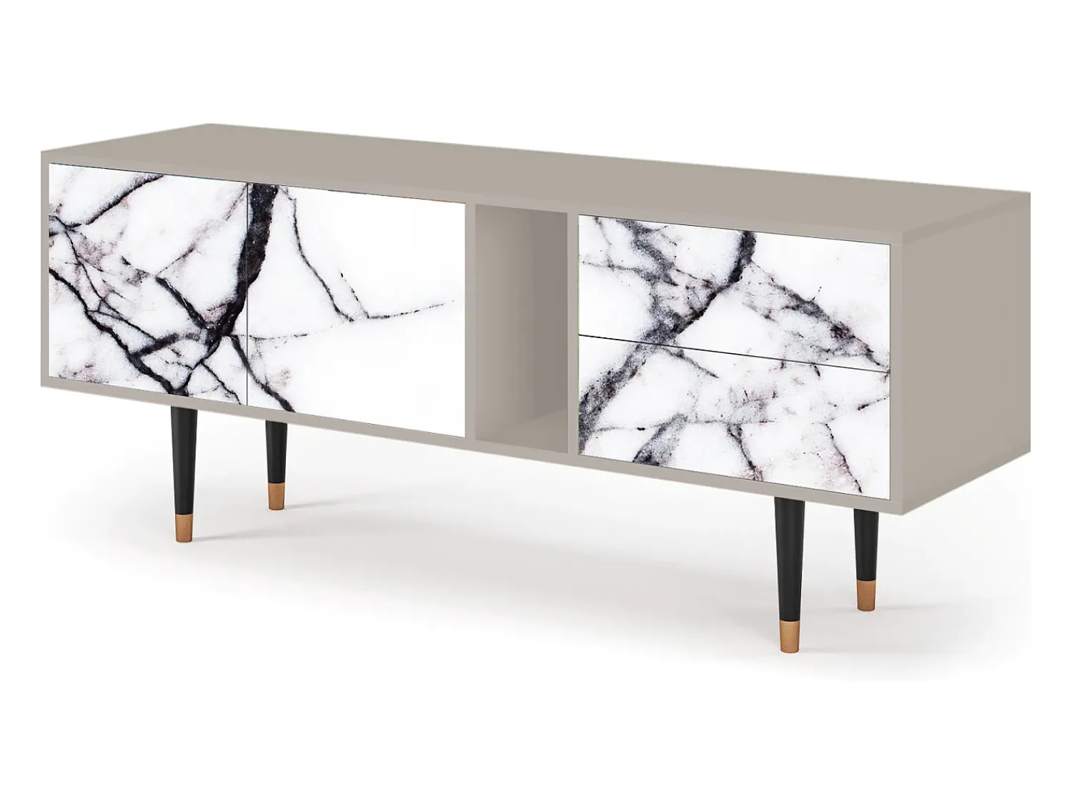 Mueble de TV - 170х69х48 cm - T1 - Raven Marble, Areia^ Móvel De Tv