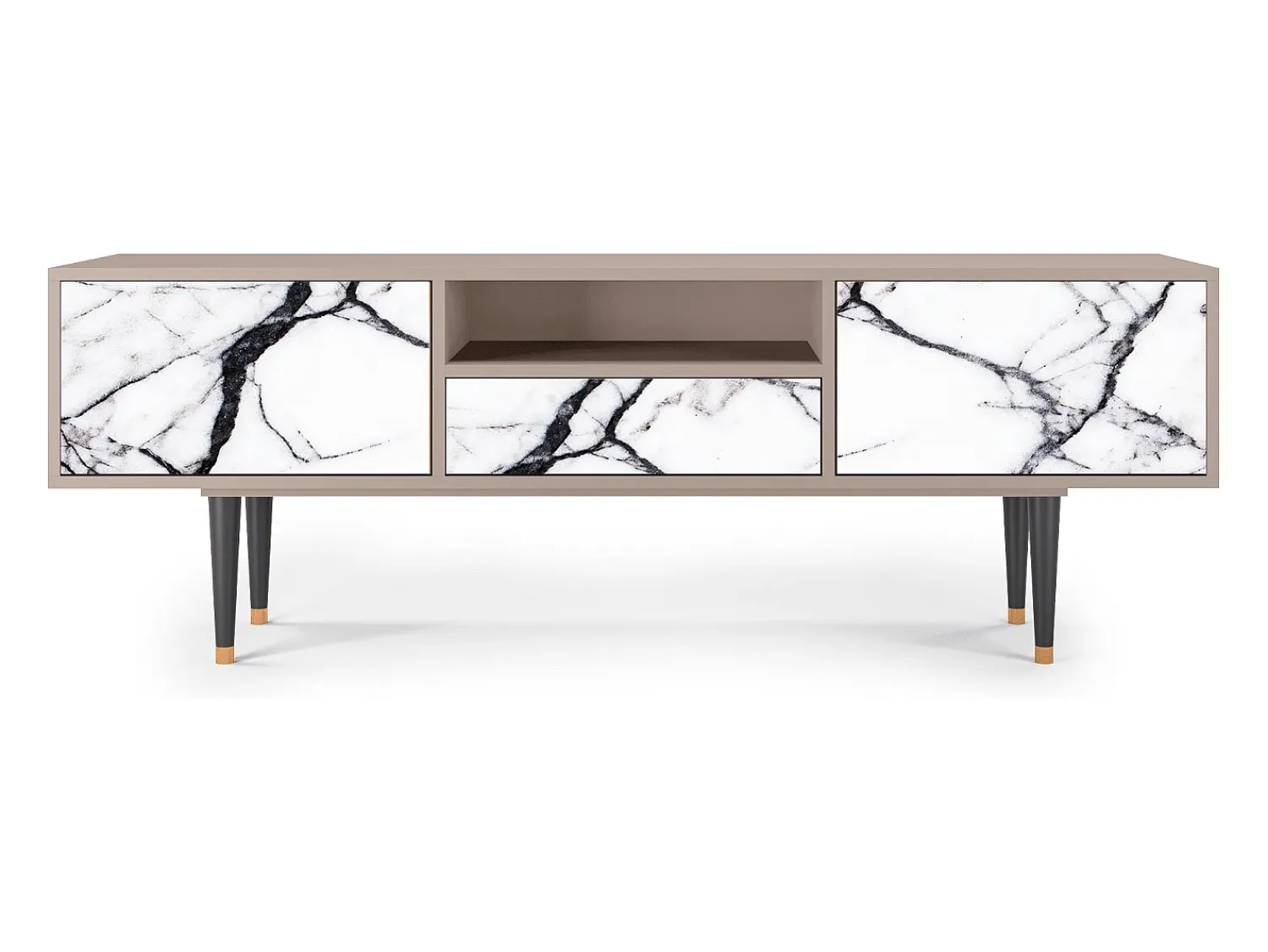 Mueble de TV - 170х59х41 cm - T6 - Raven Marble, Latte^ Móvel De Tv