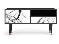 New Mueble de TV - 115х59х48 cm - T3 - Raven Marble, Antracite Cinza antracite