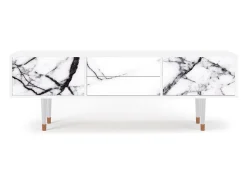 Discount Mueble de TV - 170х59х48 cm - T4 - Raven Marble, Branco Bege