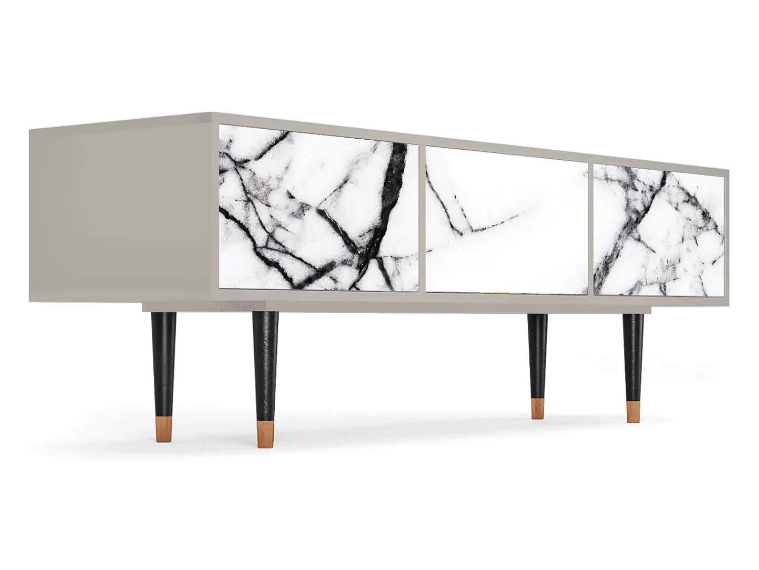 Móvel De Tv* Mueble de TV - 170х59х48 cm - T4 - Raven Marble, Areia Bege