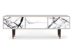 Móvel De Tv* Mueble de TV - 170х59х48 cm - T4 - Raven Marble, Areia Bege