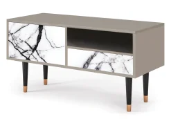 Móvel De Tv* Mueble de TV - 115х59х48 cm - T3 - Raven Marble, Areia Bege