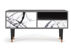 Móvel De Tv* Mueble de TV - 115х59х48 cm - T3 - Raven Marble, Areia Bege