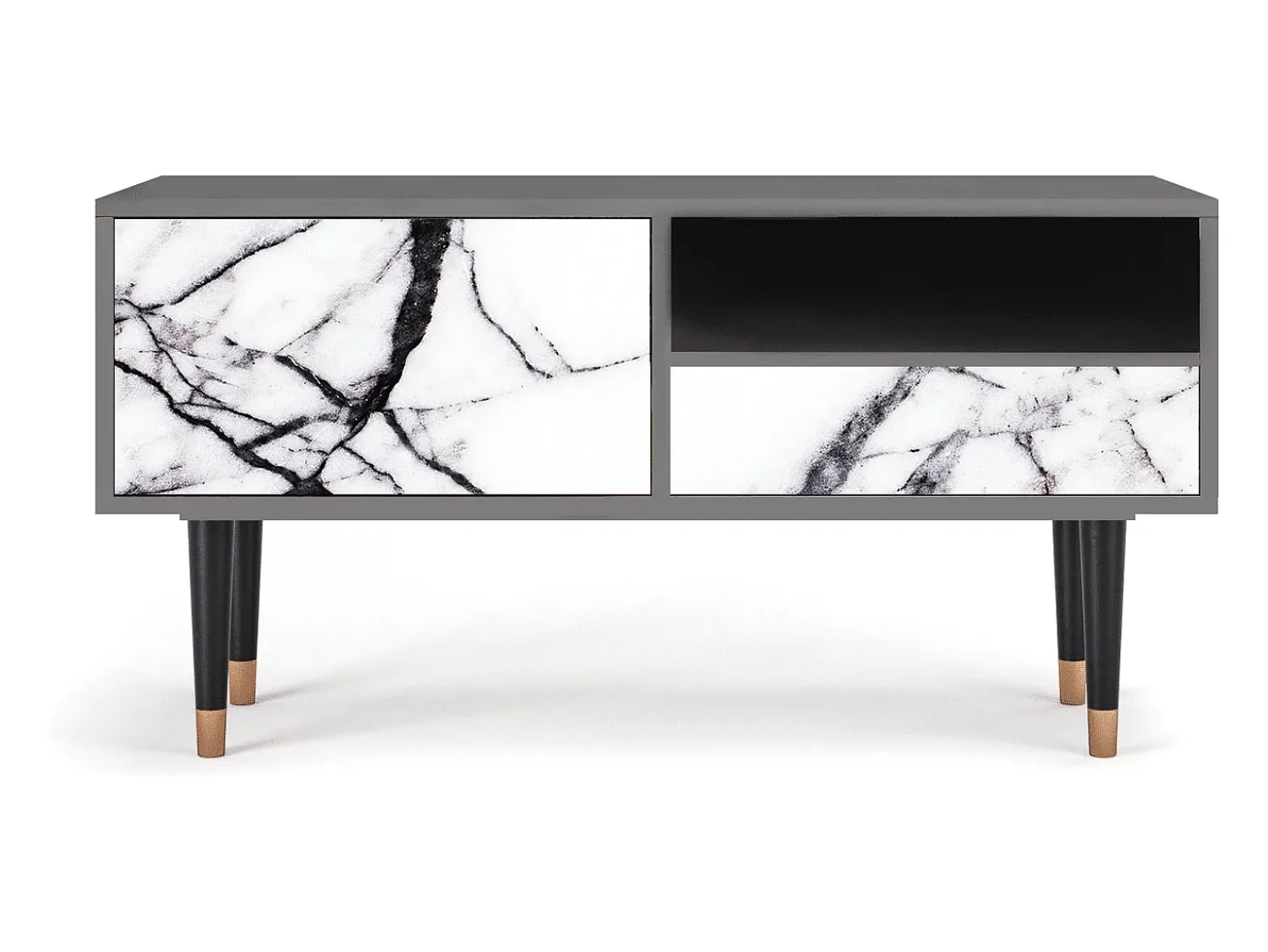 Móvel De Tv* Mueble de TV - 115х59х48 cm - T3 - Raven Marble, Areia Bege