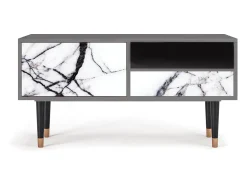 Mueble de TV - 115х59х48 cm - T3 - Raven Marble, Cinza^ Móvel De Tv