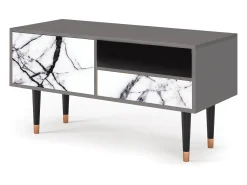Mueble de TV - 115х59х48 cm - T3 - Raven Marble, Cinza^ Móvel De Tv